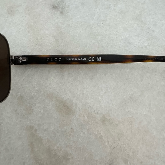 GUCCI Sunglasses Brown/Gunmetal Gray BRAND NEW - Picture 6 of 8